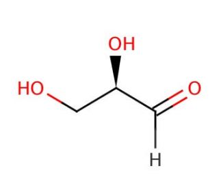 D-(&plus;)-Glyceraldehyde (CAS 453-17-8) - chemical structure image