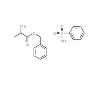 D-Alanine Benzyl Ester Benzenesulfonic Acid Salt (CAS 22839-12-9) - chemical structure image