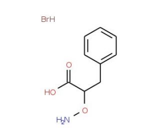 D-&alpha;-Aminoxy-&beta;-phenylpropionic Acid Hydrobromide (CAS 73086-98-3) - chemical structure image