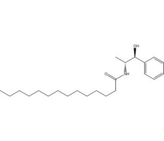 D-erythro-2-Tetradecanoylamino-1-phenyl-1-propanol (CAS 143492-39-1) - chemical structure image