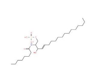D-erythro-Ceramide C8 1-phosphate - chemical structure image