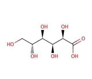 D-Gluconic acid solution (CAS 526-95-4) - chemical structure image