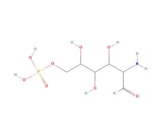 D-Glucosamine 6-phosphate (CAS 3616-42-0) - chemical structure image