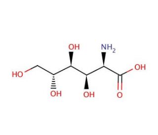 D-Glucosaminic acid (CAS 3646-68-2) - chemical structure image