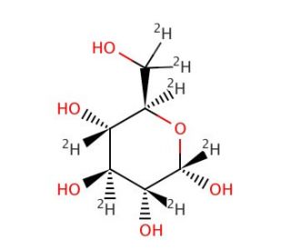 D-Glucose-1,2,3,4,5,6,6-d7 (CAS 23403-54-5) - chemical structure image
