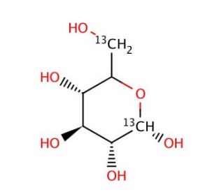 D-Glucose-1,6-(13-C)2 (CAS 287100-67-8) - chemical structure image