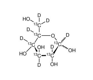 D-Glucose-<sup>13</sup>C<sub>6</sub>,1,2,3,4,5,6,6-d<sub>7</sub> (CAS 201417-01-8) - chemical structure image 