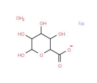 D-Glucuronic acid sodium salt monohydrate (CAS 207300-70-7) - chemical structure image