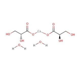 D-Glyceric acid calcium salt dihydrate (CAS 6000-41-5) - chemical structure image