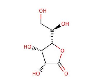 D-Gulono-1,4-lactone (CAS 6322-07-2) - chemical structure image
