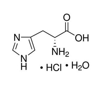 D-Histidine monohydrochloride monohydrate (CAS 6341-24-8) - chemical structure image