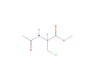 D,L-N-Acetyl-&beta;-chloroalanine Methyl Ester (CAS 87333-22-0) - chemical structure image