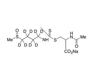 D,L-Sulforaphane-d8 N-Acetyl-L-cysteine Sodium Salt (CAS 334829-66-2 (unlabeled)) - chemical structure image