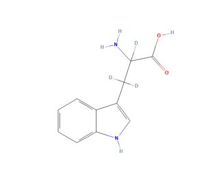 D,L-Tryptophan-d3 (CAS 340257-61-6) - chemical structure image