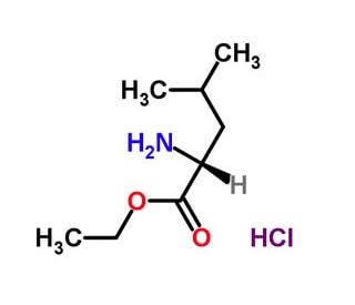 D-Leucine ethyl ester hydrochloride (CAS 73913-65-2) - chemical structure image