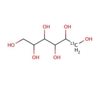 D-Mannitol-1-13C (CAS 132202-29-0) - chemical structure image