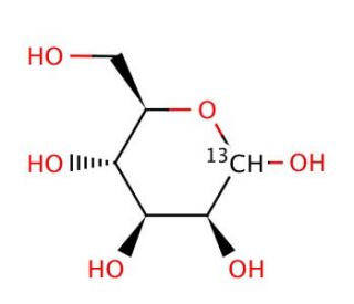 D-Mannose-1-13C (CAS 70849-31-9) - chemical structure image
