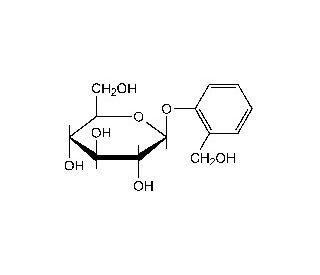 D-(&minus;)-Salicin (CAS 138-52-3) - chemical structure image