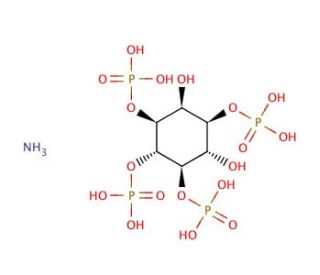D-myo-Inositol 1,3,4,5-tetrakis(phosphate) ammonium salt (CAS 102850-29-3) - chemical structure image