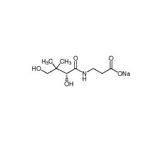 D-Pantothenic acid sodium salt (CAS 867-81-2) - chemical structure image
