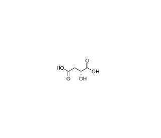 D-(&plus;)-Malic acid (CAS 636-61-3) - chemical structure image