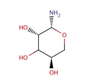 D-Ribopyranosylamine (CAS 43179-09-5) - chemical structure image