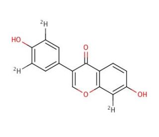 Daidzein-3′,5′,8-d3 (CAS 220930-96-1) - chemical structure image