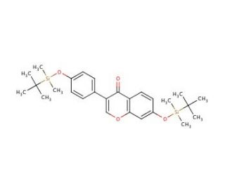 Daidzein Bis-tert-butyldimethylsilyl Ether (CAS 944912-19-0) - chemical structure image