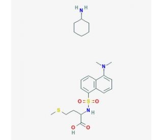 Dansyl-DL-methionine cyclohexylammonium salt (CAS 42808-13-9) - chemical structure image