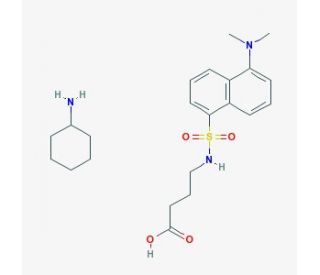 Dansyl-gamma-Amino-n-Butyric Acid Cyclohexylammonium Salt (CAS 76563-43-4) - chemical structure image