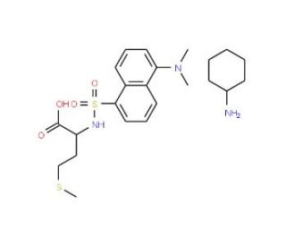 Dansyl-L-methionine cyclohexylammonium salt (CAS 53332-30-2) - chemical structure image