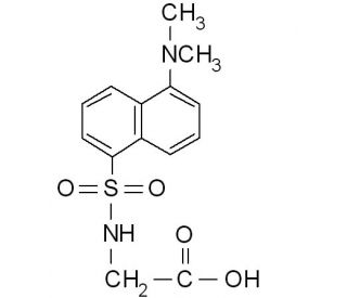Dansylglycine (CAS 1091-85-6) - chemical structure image