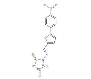 Dantrolene-13C3 (CAS 1185234-99-4) - chemical structure image