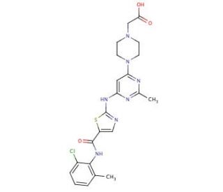 Dasatinib Carboxylic Acid (CAS 910297-53-9&#0;) - chemical structure image