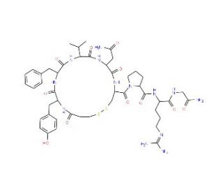 [deamino-Cys1, Val4, D-Arg8]-Vasopressin (CAS 43157-23-9) - chemical structure image