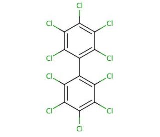 Decachlorobiphenyl (CAS 2051-24-3) - chemical structure image