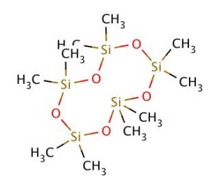 Decamethylcyclopentasiloxane (CAS 541-02-6) - chemical structure image