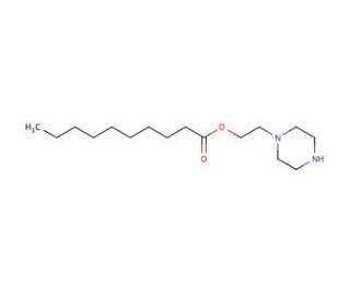 Decanoic acid 2-piperazin-1-yl-ethyl ester - chemical structure image
