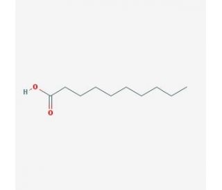 Decanoic acid (CAS 334-48-5) - chemical structure image