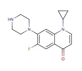 Decarboxy Ciprofloxacin (CAS 105394-83-0) - chemical structure image