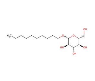 Decyl &beta;-D-glucopyranoside (CAS 58846-77-8) - chemical structure image