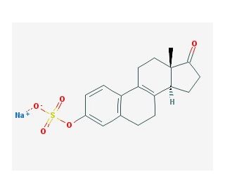 &Delta;8,9-Dehydro Estrone 3-Sulfate Sodium Salt (CAS 61612-83-7) - chemical structure image