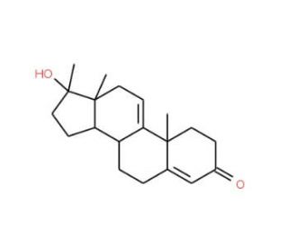 Delta9(11)-Methyltestosterone (CAS 1039-17-4) - chemical structure image