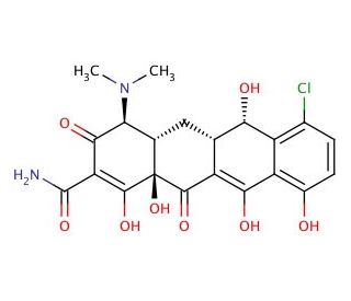 Demeclocycline (CAS 127-33-3) - chemical structure image