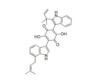 Demethylasterriquinone B1 (CAS 78860-34-1) - chemical structure image