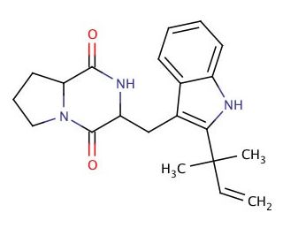 Deoxybrevianamide E (CAS 34610-68-9) - chemical structure image