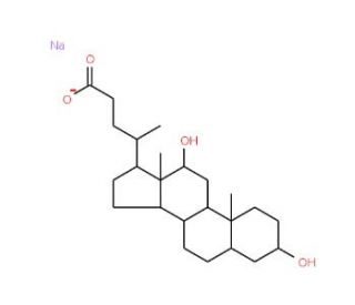 Deoxycholic acid sodium salt (CAS 302-95-4) - chemical structure image