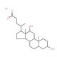 Deoxycholic acid sodium salt (CAS 302-95-4) - chemical structure image