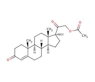Deoxycorticosterone acetate (CAS 56-47-3) - chemical structure image