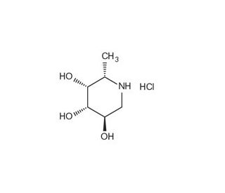 Deoxyfuconojirimycin hydrochloride (CAS 210174-73-5) - chemical structure image